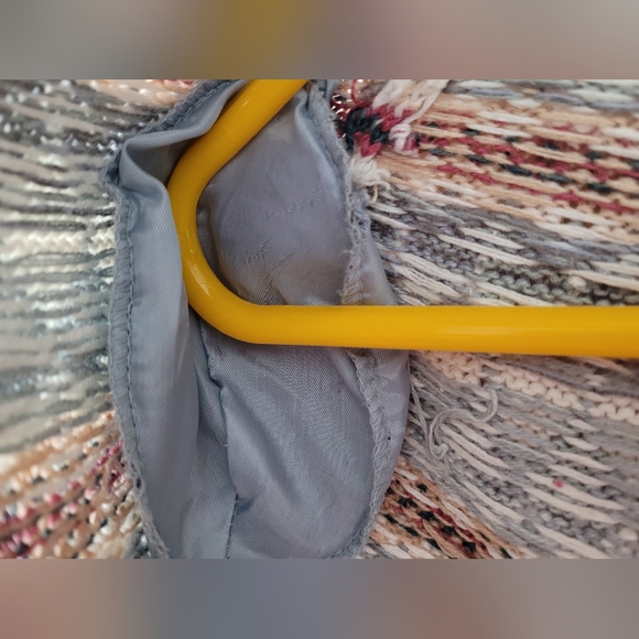 Tiara International Cardigan Full Zipper Sweater Ramie & Cotton sz Large - Picture 3 of 8